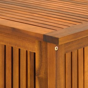 Casaria Drevený úložný box ACACIA, 117x50x59cm, prírodná hnedá