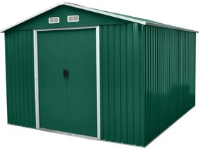 Záhradný domček BestBerg ZDB-9Z / 9 m² / 279 x 324 x 211 cm / zelený