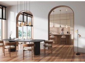 Žlté závesné svietidlo s kovovým tienidlom ø 12 cm Agudo – Trio