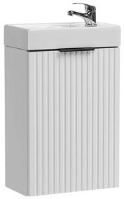 Závesná skrinka Casad Vedea so zápustným umývadlom 40 cm biela