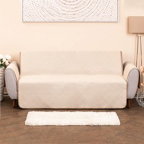 4Home Prehoz na sedaciu súpravu Doubleface tmavobéžová/béžová, 180 x 220 cm
