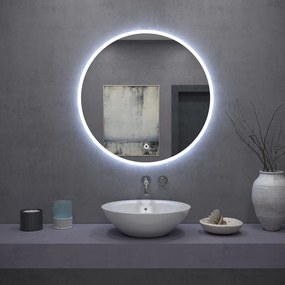 Tutumi, okrúhle LED kúpeľňové zrkadlo 50cm FFJ50, HOM-02836