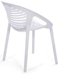 Súprava 4 bielych jedálenských stoličiek Jaanna a prírodného stola Marienlist - Bonami Essentials