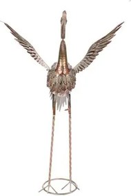 Volavka 84 cm - kovová záhradná dekorácia SA303