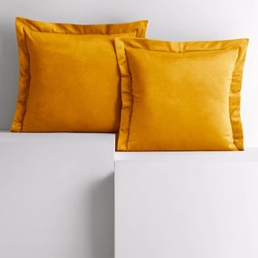 Obliečky na vankúše AmeliaHome Velvet Side horčicové