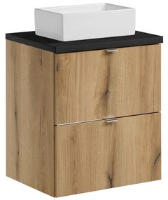 Závěsná skříňka pod umyvadlo Nova Oak s deskou 50 cm dub coast evoke