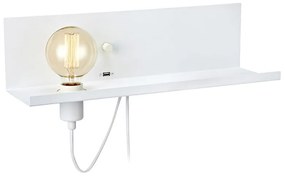 Biele nástenné svietidlo s USB nabíjacou stanicou Markslöjd Multi