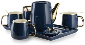 Čajový/kávový set Noah Navy Gold