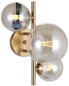 ITALUX WL-406007-3-HBR - Nástenné svietidlo CANELLO 3xG9/5W/230V mosadz