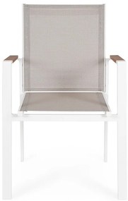 Biele kovové záhradné stoličky v súprave 4 ks Heta – Bizzotto