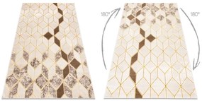 Koberec MEFE B400 Kocka, geometrický 3D - krém / béžový