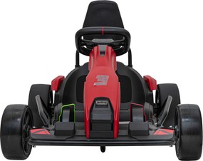 Ramiz Motokára na batérie Fast 3 Drift pre deti Červená + funkcia Drift + motory 2x150W + rádio LED + pásy