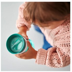 Svetloružový tritanový detský hrnček 300 ml Flowers &amp; butterflies – Mepal