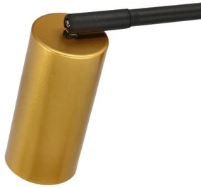 Nástenná lampička TINA 1xGU10/15W/230V čierna/zlatá