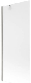Mexen Next, 1-krídlová vaňová zástena 80 x 150 cm, 6mm sklo námraza, oceľová, 895-080-000-00-30-97