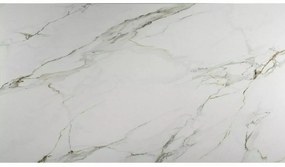 Rozkládací jídelní stůl Genesis 160/220 cm bílý mramor/dub přírodní