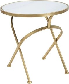 Odkladací stolík Glam 50 cm zlatý/mramor