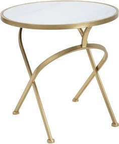 Odkladací stolík Glam 50 cm zlatý/mramor