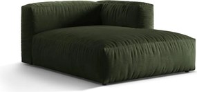 Zelený zamatový modul pohovky (pravý roh) Martina – Micadoni