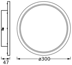 Osram - LED kúpeľňové stropné svietidlo DISC LED/18W/230V 3000/4000K IP44