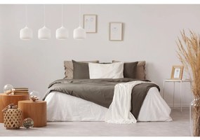 Závesné svietidlo Riffle, 4x biele sklenené tienidlo, w