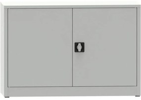 Dielenská policová skriňa na náradie KOVONA JUMBO, 1 polica, zváraná, 800 x 1200 x 500 mm, sivá