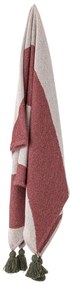 Bloomingville Prehoz z recyklovanej bavlny Jolly Red 160 x 130 cm