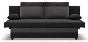 Pohovka NOLA rozkladacia, sivá / čierna