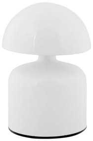 Biela LED stolová lampa s kovovým tienidlom (výška 14 cm) Impetu – Leitmotiv