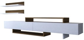 Obývacia stena Nirvana biela/teak