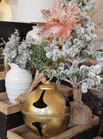 Ružová umelá rastlina vianočná hviezda Poinsettia - Ø 25*38 cm
