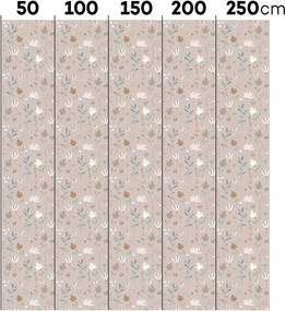 Tapeta škandinávska zimná lúka púdrovo ružová 280×50 cm