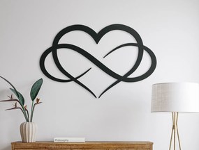 drevko Nálepka Symbol nekonečnej lásky Rozmer obrazu: 32,5 x 50,5 cm, Farba dekorácie: Čierna