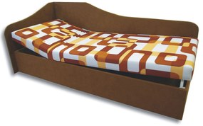 Jednolôžková posteľ (váľanda) 80 cm Abigail (Gusto 11 + Hnedá 13) (L). Vlastná spoľahlivá doprava až k Vám domov. 793052