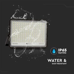 LED Vonkajší solárny reflektor LED/30W/3,2V 4000K čierna + DO