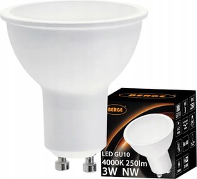Sada 6 LED žiaroviek GU10 3W 250lm 4000K - neutrálna biela
