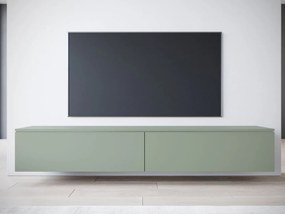 TV skrinka Dlone 180, Farby: hmlistá zelená, Osvetlenie: bez osvetlenia