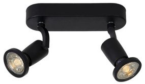 Lucide 11903/10/30 - LED bodové svietidlo JASTER-LED 2xGU10/5W/230V čierne