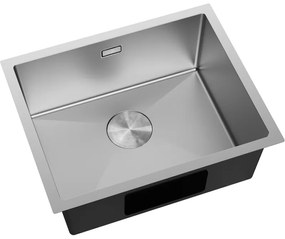 Mexen Trixo, 1-komorový nerezový drez 540 x 440 mm, brúsená oceľ, 6414541000-01