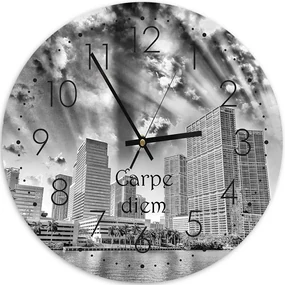 Gario Hodiny na stenu Carpe diem Rozmery: 60 x 60 cm