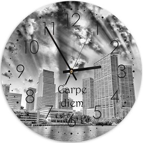 Gario Hodiny na stenu Carpe diem Rozmery: 80 x 80 cm