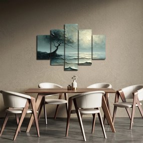 Obraz - Olejomaľba stromu s oceánom (150x105 cm)