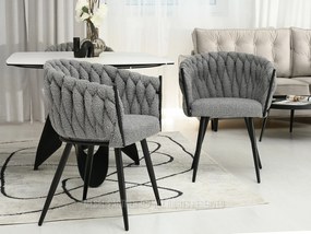 Stolička Roza (sivá + čierna). Vlastná spoľahlivá doprava až k Vám domov. 1111265