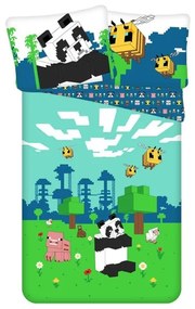 JERRY FABRICS Obliečky Minecraft Explore Overworld  Bavlna, 140/200, 70/90 cm
