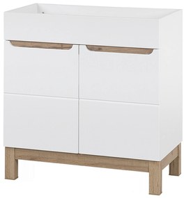 Kúpeľňová stojaci skrinka pod umývadlo BALI biela 80 cm