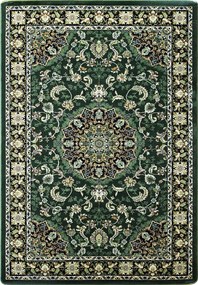 Koberec Anatolia 5857 GREEN – zelený orientálny obdĺžnik Rozmer: 70x100 cm