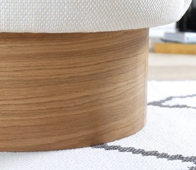 Taburet Barren krémový