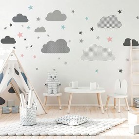 Nástenná samolepka Ambiance Scandinavian Clouds From The Far North