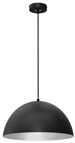 Závesné svietidlo Beta, 1x biele/čierne kovové tienidlo, (fi 35cm), b