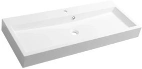 Sapho Sapho, ORINOKO umývadlo 100x42cm, liaty mramor, biela, OR100